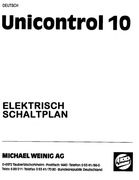 Okniarka Weinig Unicontrol 10 - schematy elektryczne