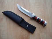 NÓŻ MYŚLIWSKI WĘDKARSKI KANDAR FINKA NOWY Z POKROWCEM 22,5 cm