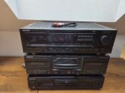 Kenwood Zestaw 3 Segmenty Amplituner Magnetofon Odtwarzacz CD SPRAWNY