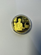 Ludwik Hirszfeld - pamiątkowy medal uszlachetniony czystym złotem