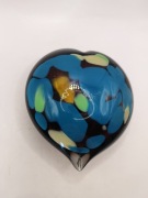 Szklany przycisk do papieru Murano serce włoskie szkło dekoracyjne 