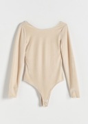 NOWE z metkami welurowe beżowe body H&M rozmiar XL