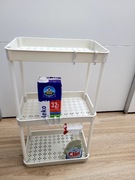 Regał uniwersalny lekki z haczykami 3 poziomy 