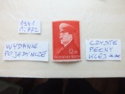 znaczki wydanie pojedyncze Mi 772 Niemcy 1941r. Hitler Rzesza czysty **