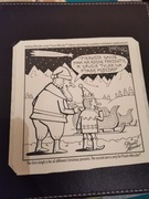 Andrzej Mleczko - "Pierwsze sanie mam na różne prezenty.." druk reprodukcja