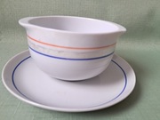 bulionówka porcelanowa z podstawkiem 300ml