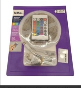 Taśma LED, wodoodporna, 5m, RGB. Pilot i kabel w zestawie