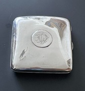 Srebrna Pozłacana Papierośnica Anglia 1915 Rok 