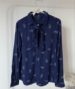 ZARA koszula długi rękaw wiązanie S wiskoza