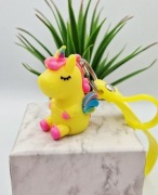 Brelok żółty jednorożec