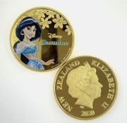 Złota moneta kolekcjonerska – Jasmine The Walt Disney 2020, Elizabeth II