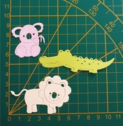 Papierowe scrapki - zwierzątka zestaw 3 szt.