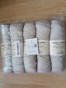 Włóczka beż nowa wool thread premium 