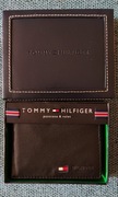NOWY Czarny Skórzany Portfel Męski firmy TOMMY HILFIGER