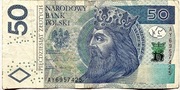 Banknot 50 zł  2017 rok unikat AY 6957425