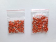 400 tulejek końcówek kablowych E0508 i E7508
