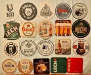 20 podkładek wafli browar BURY STYLOWA GWARNO WATRA OKOCIM inne