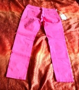 Teddy Smith peps super slim 25 slim fit różowe vintage spodnie nowe 