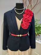 Czerwona aplikacja jak broszka ozdoba 3D 