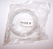 Patchcord UTP kat. 5e RJ45 / RJ45 1 m, szary