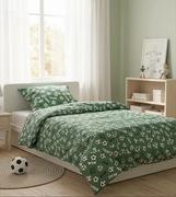 Pościel zielona w piłki 160x200 bawełna