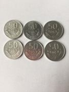 Zestaw50gr Al 1982-1987stan ok. menniczy,śr.23mm