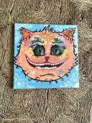 Obraz na płótnie Kot z Cheshire- 40 x 40 cm