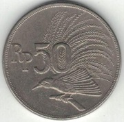 Indonezja 50 rupii 1971 - 24 mm - nr 3