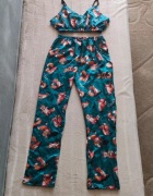 Piękna piżama damska w liski piżama spodnie top lisy fox