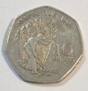 565. Moneta Mauritius 10 rupii 1997 rok