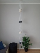 PREZENT Kwietnik 4 donice BASIC QUATRO makrama