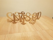 Numerki na stoły weselne 1-10