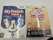 Big Brain Academy + My French Coach zestaw gier na Nintendo Wii