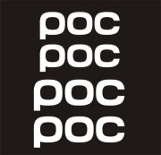 POC  Białe Naklejki na Kask narciarski rowerowy - Producent Naklejek