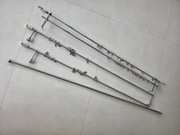 Karnisze metalowe chromowane 2 szt. 