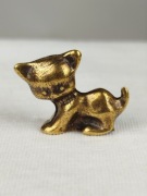 Figurka metalowa kot kotek cat Vintage