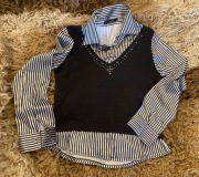 Bluzka z koszulą 2 w 1 - damska L/XL