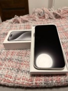 Apple IPhone 15 Pro 128GB, White Titanium - stan idealny 
