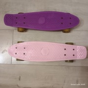 Świecąca deskorolka fiszka fiolet róż