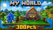 Klocki magnetyczne typu Minecraft 300sztuk Mega mocny magnes grafika Pixel!