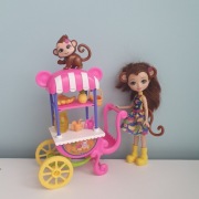 Mattel Enchantimals Merit Monkey + Małpka