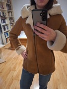 Kożuch damski naturalny skóra owcza rozmiar S