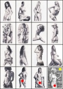 AKT KOBIECY RYSUNEK 16 SZKICÓW SET #3