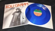 LOU GRAMM - Midnight Blue / Chain Of Love - MAXI 12'' 1987 Blue Clear Vinyl