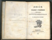 UNIKAT! Zbiór urządzeń i wiadomości  INSTYTUTÓW Dobroczynnych 1841