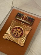 Medal NRD (DDR) kolektyw pracy socjalistycznej + Etui
