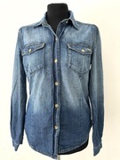 Juicy Couture jeansowa koszula Bawełna