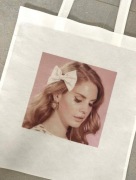 Torebka torba tote bag materiał non woven lana del rey 