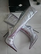 Regolo Fabi włoskie luksusowe kozaki srebrne rozmiar 38