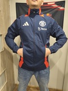 Nowa kurtka męska wiatrówka przeciwdeszczowa Adidas Manchester United S 46
